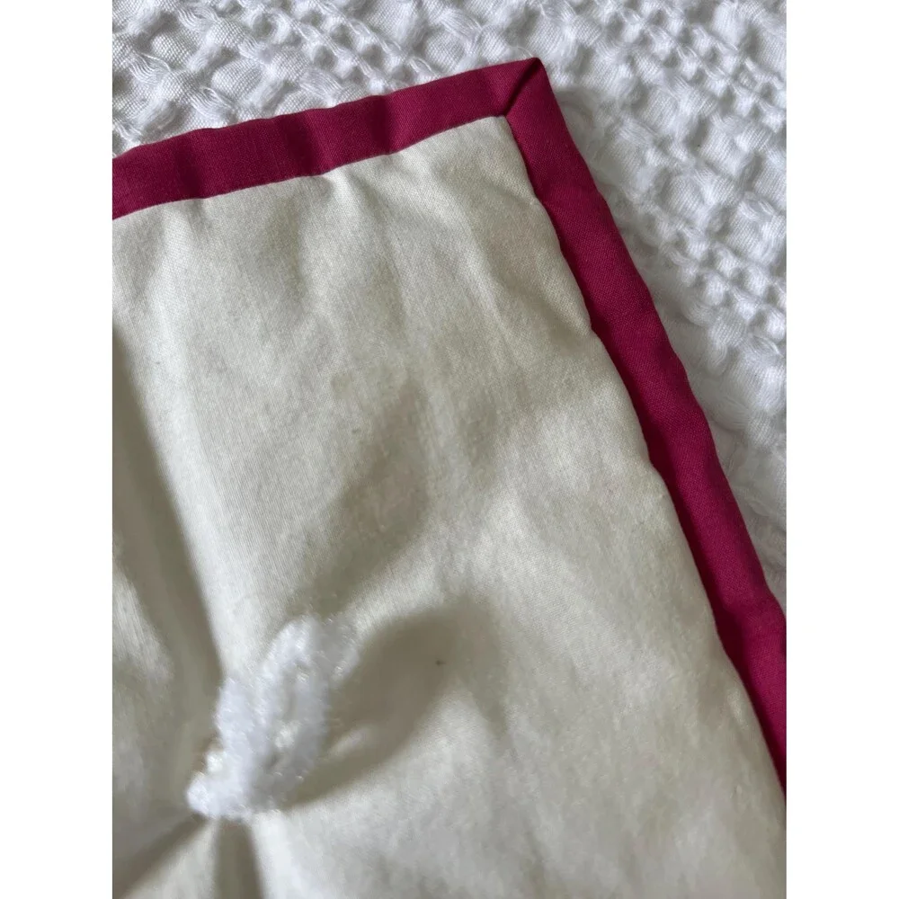 Hand Tied Nine Patch Quilt: Leaf & Grapevine Pattern, Fleece Back